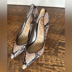 Sam Edelman Hazel Snakeskin Stiletto Heels Pump Size 10M